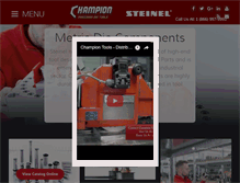 Tablet Screenshot of champion-dietool.com